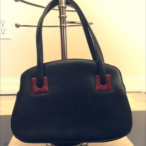 Vintage GARAY Handbag Purse Bakelite Black Unused